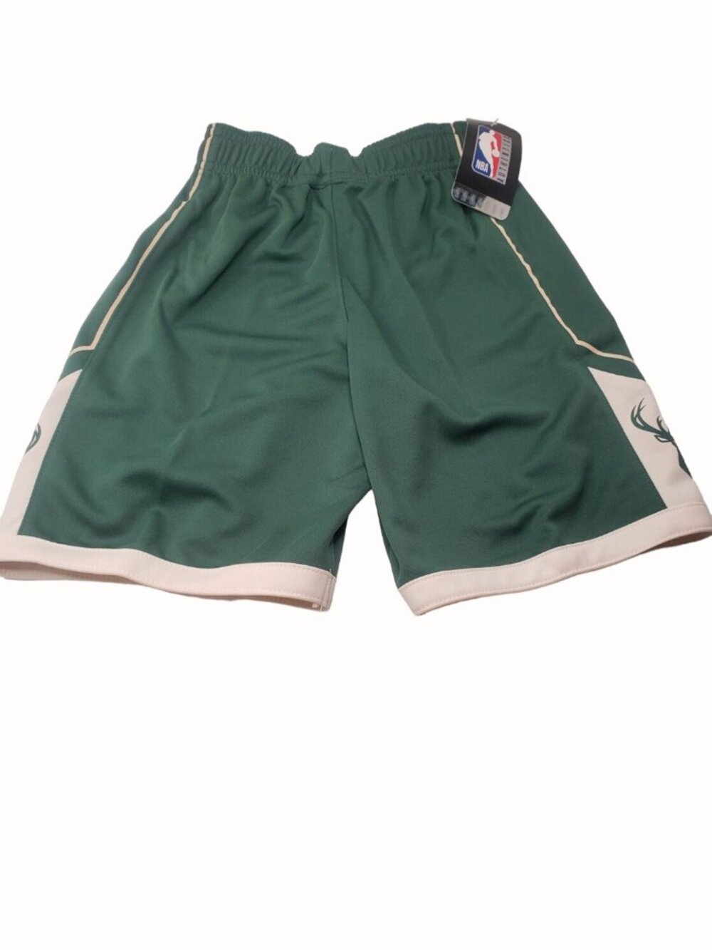 Milwaukee Bucks NBA Kids Shorts Size S Green Icon Edition Swingman Performance - Picture 4 of 8